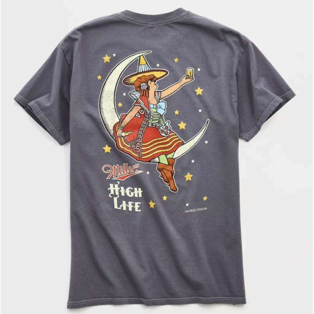Miller Lite Moon Vintage Wash Tee